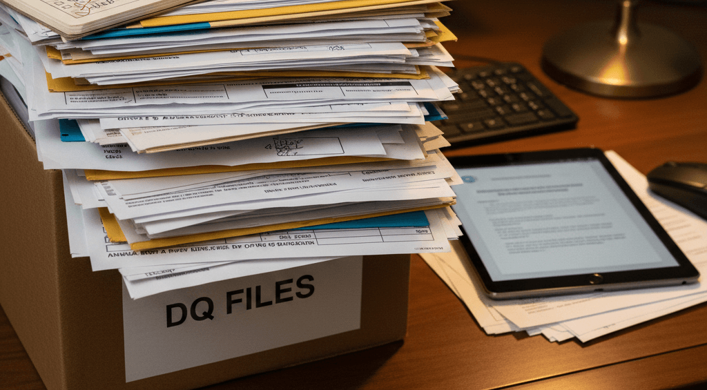 Cover image for the article "The 5 Documents You MUST Have in Your DQ File Before Your New Entrant Audit"